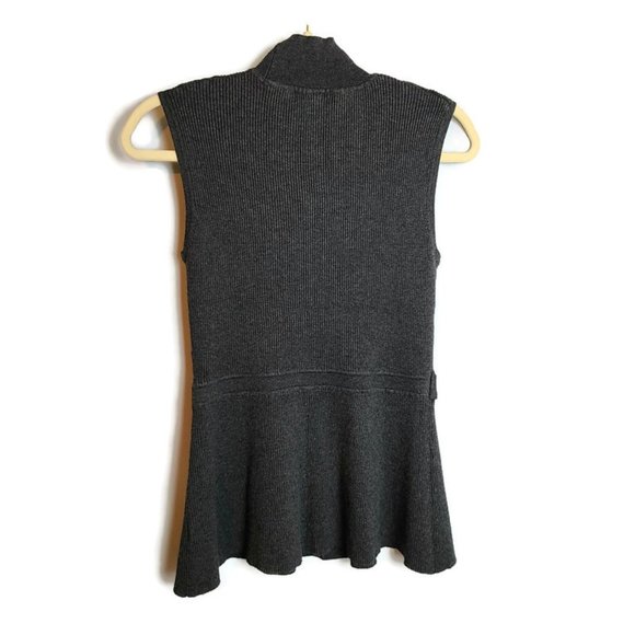 Verve Ami Gray Sleeveless Mock Turtleneck Sweater - Picture 2 of 7